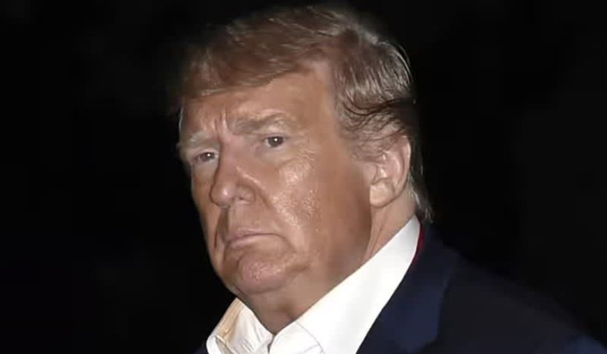 ‘Like a dirty old shoe’: Internet laughs at Trump’s apparent makeup job gone wrong