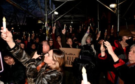 Hundreds mourn Nex Benedict at fiery Stonewall vigil