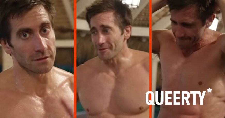 Jake Gyllenhaal takes a hard pounding in sweaty new video