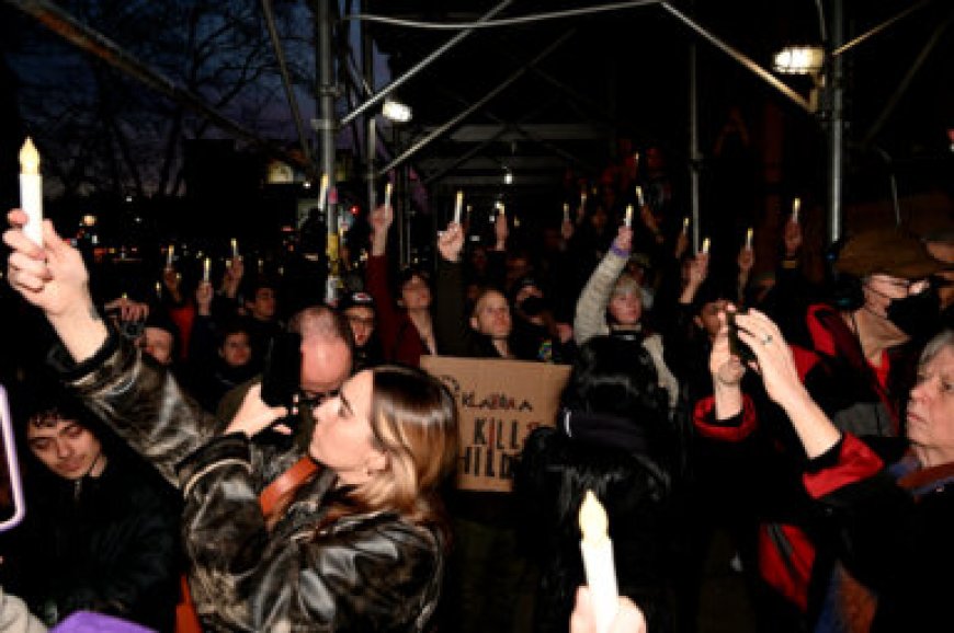 Hundreds mourn Nex Benedict at fiery Stonewall vigil