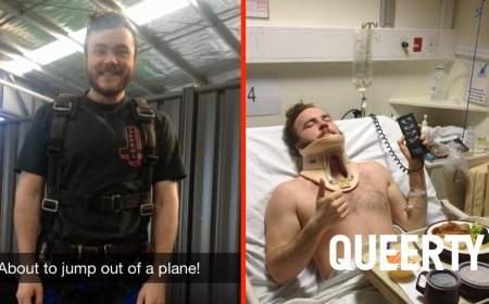 He survived a 15,000 foot freefall with a broken parachute: “I could see the earth getting closer & closer”