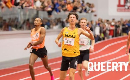 College track star Nico Young just won 2 NCAA championships & set yet another record