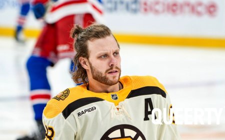 NHL star David Pastrnak rocks a man bun on the ice & fans don’t quite know how to handle it
