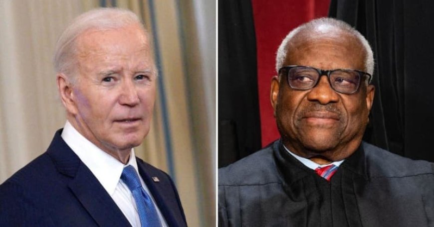 President Biden Mocks Justice Clarence Thomas Over Undisclosed Luxury Trips