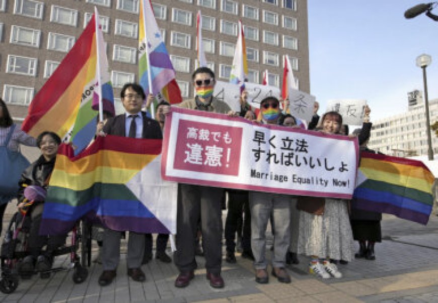 A Japanese court says denying same-sex marriage is unconstitutional and calls for urgent change