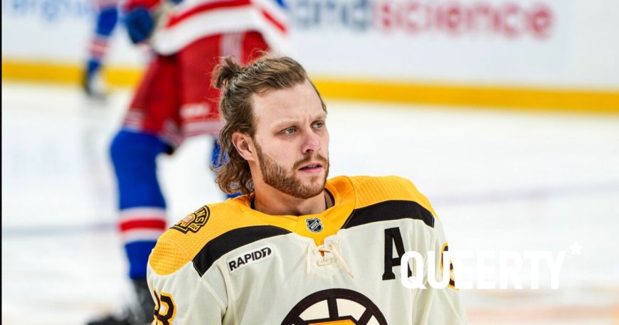 NHL star David Pastrnak rocks a man bun on the ice & fans don’t quite know how to handle it