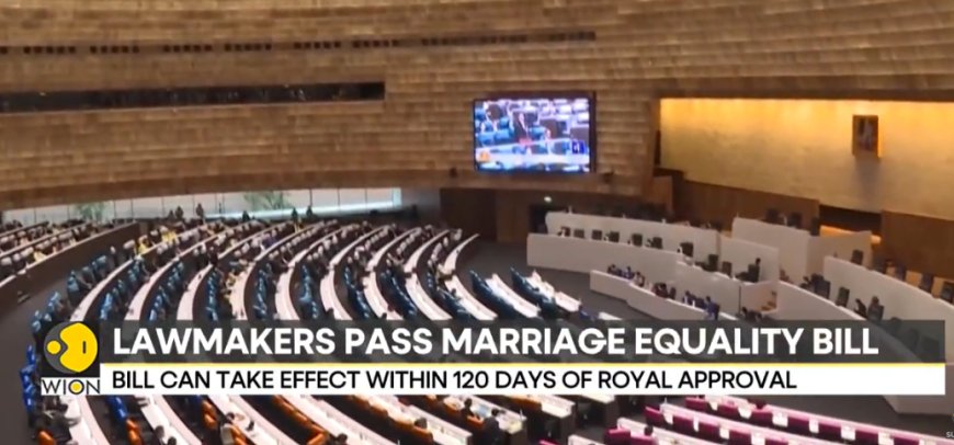 Thai Lawmakers Overwhelmingly Pass Marriage Bill