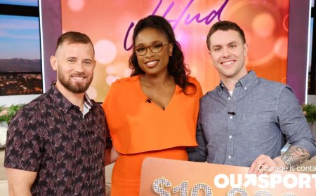 Jennifer Hudson shocked a gay diver when she helped him meet his hero on national TV