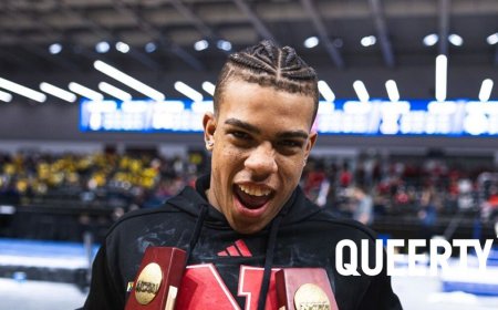 Gymnast Sam Phillips wins two All-American awards while rocking the Pride flag during the NCAA championships