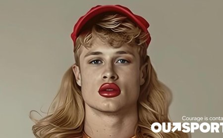 A RuPaul fan put Harrison Butker in housewife and Handmaid drag and you’ll never unsee it
