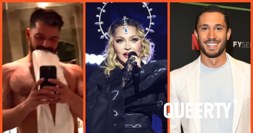 Ricky Martin’s steamy bathroom video, Madonna breaks another record at 65, Netflix’s new bisexual king