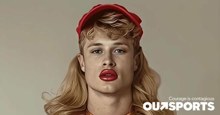 A RuPaul fan put Harrison Butker in housewife and Handmaid drag and you’ll never unsee it