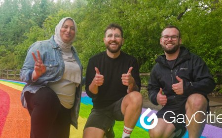 There’s an entire rainbow road to celebrate LGBTQ+ people and it goes straight to a beach