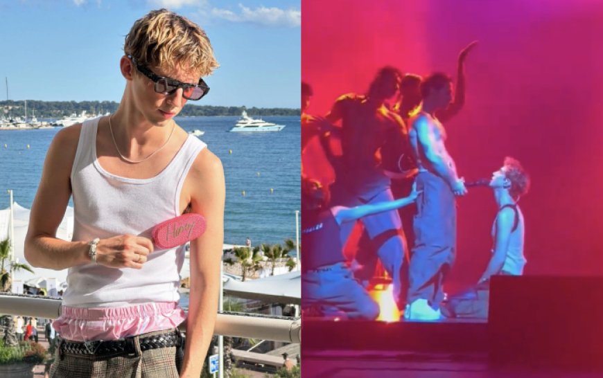 “You are insane”: Troye Sivan simulating oral sex on tour goes viral