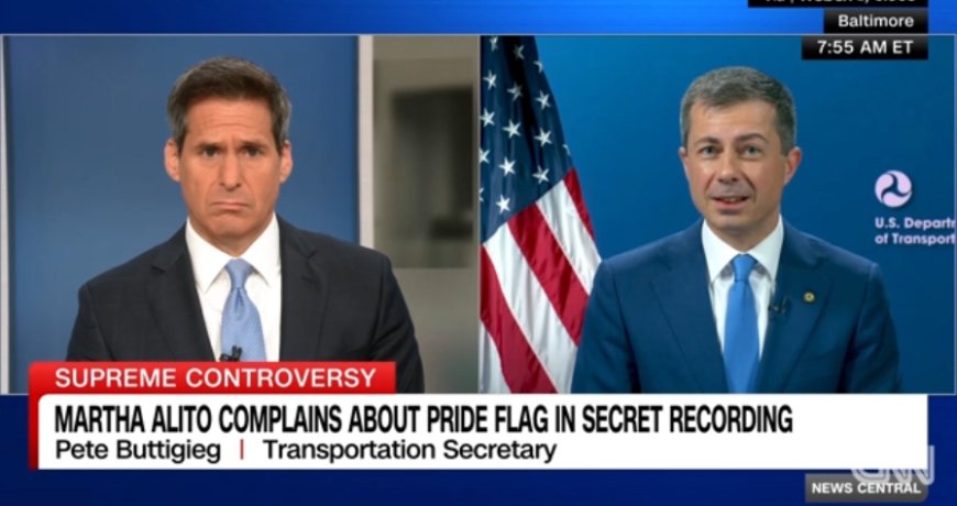 Buttigieg Defends Pride Flags: They Symbolize Love, Flag Flown By The Alitos Is “Insurrectionist Symbology”