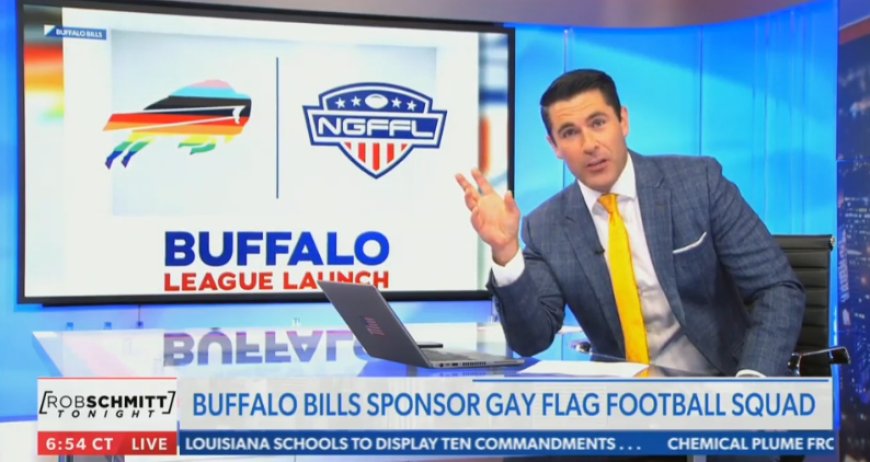 Newsmax Host Melts Down Over Gay Football League, Whines That He Needs To “Go Find My Own Country”