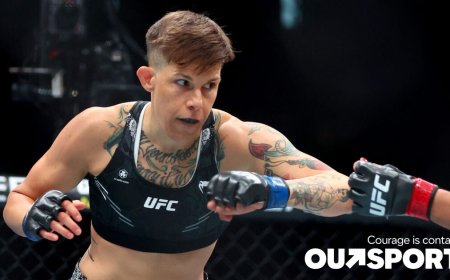 Out fighter Macy Chiasson wins UFC 303 bout with gnarly, bloody TKO victory