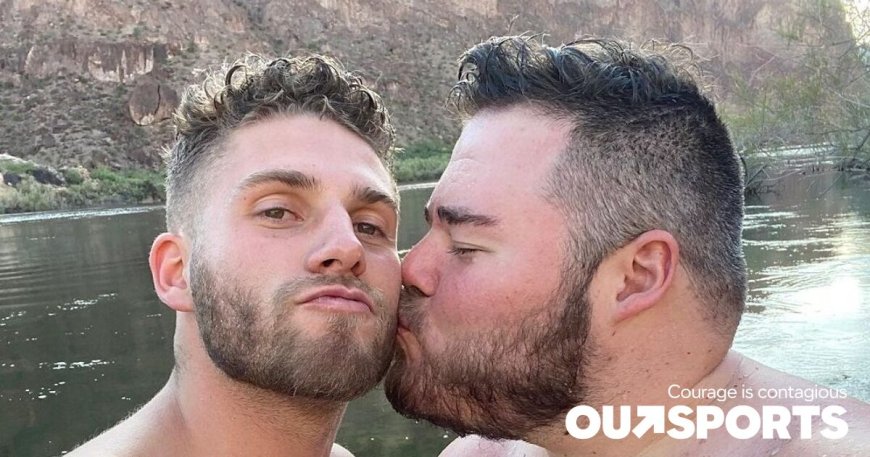 Gay former college football player got engaged to his boyfriend and shared some great pics