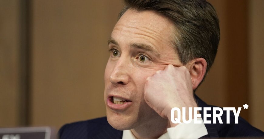 Josh Hawley can’t stop fantasizing about Pride flags and Bibles