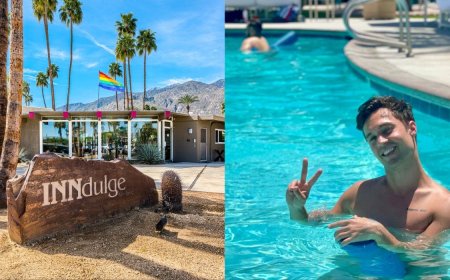 Naked yoga with the boys at INNdulge Palm Spring