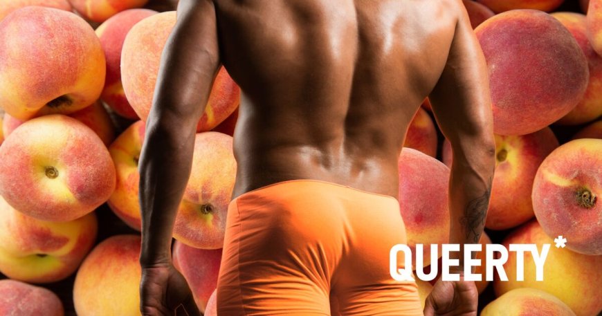 The gays are celebrating National Peach Month with cheeky pics of their succulent assets