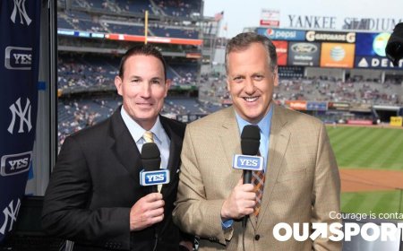 Yankees broadcasters have a lovers’ quarrel in booth. And look at the muscles on this player.