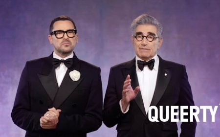 Emmy Awards hosts Dan & Eugene Levy have the gays in a father-versus-son thirst dilemma