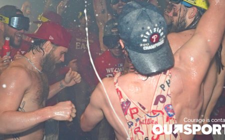 Slutty Phillies clinch division and throw shirtless party that shows Bryce Harper’s chest hair