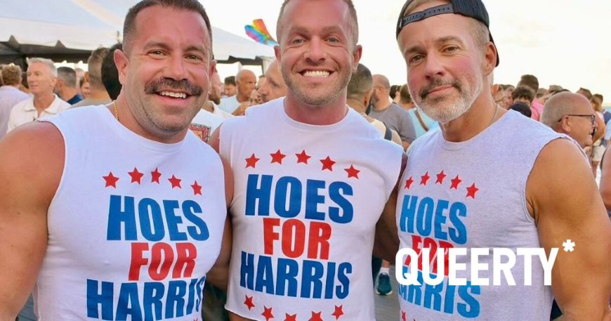 A group of gay guys’ support for Kamala Harris prompts criticism & praise