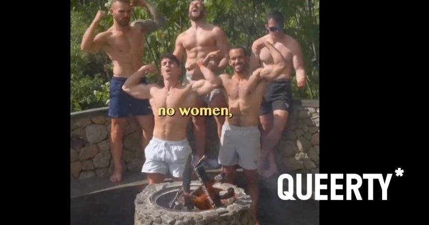 This male-only “man camp” is the most unintentionally homoerotic thing we’ve ever seen…