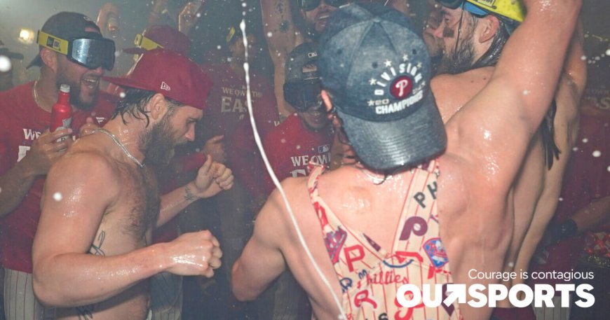 Slutty Phillies clinch division and throw shirtless party that shows Bryce Harper’s chest hair