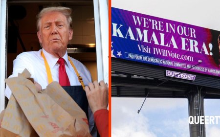 A tale of two candidates: Trump serves up lies at McDonalds while Harris targets Swifties’ voting era