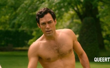 This juicy new British drama set in the ’80s features tennis players in the buff & a surprising gay love story