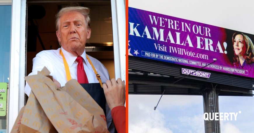 A tale of two candidates: Trump serves up lies at McDonalds while Harris targets Swifties’ voting era