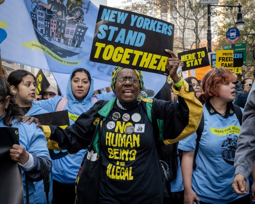 New Yorkers declare they ‘won’t back down’ from opposing President-elect Trump at Manhattan march