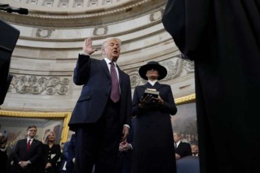 Trump attacks trans and non-binary Americans in dark inaugural speech