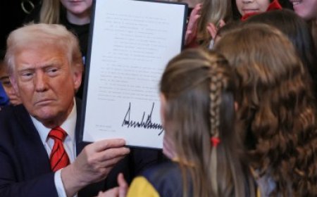 Trump bans trans athletes from girls’ and women’s sports 