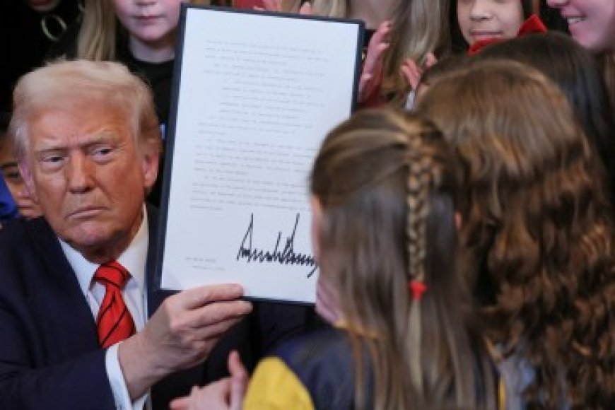 Trump bans trans athletes from girls’ and women’s sports 