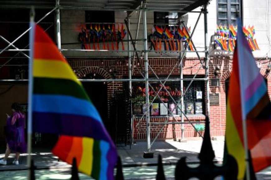 New Yorkers protest after Trump administration scrubs transgender references from Stonewall National Monument’s website