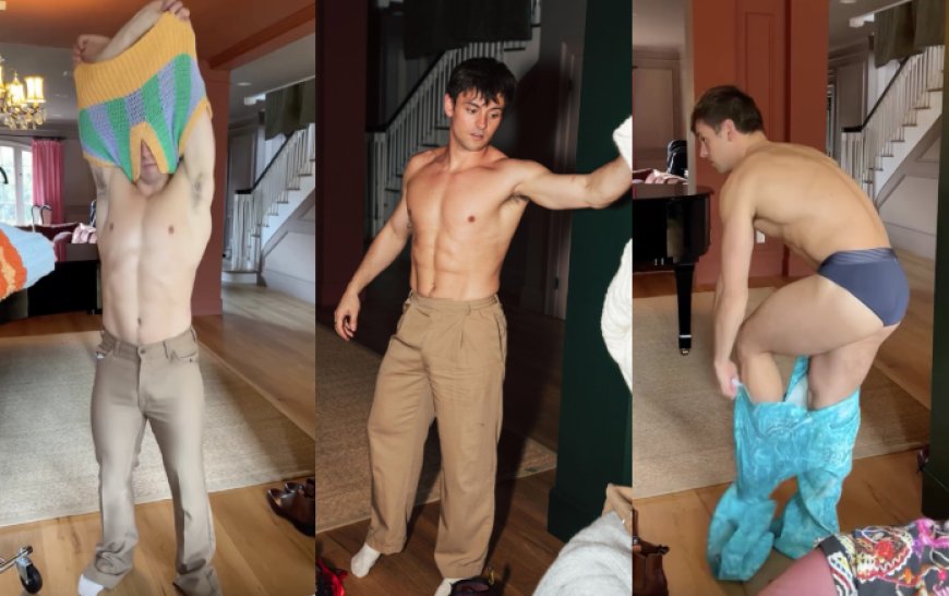 Tom Daley “knows exactly what he’s doing” in unclothing video