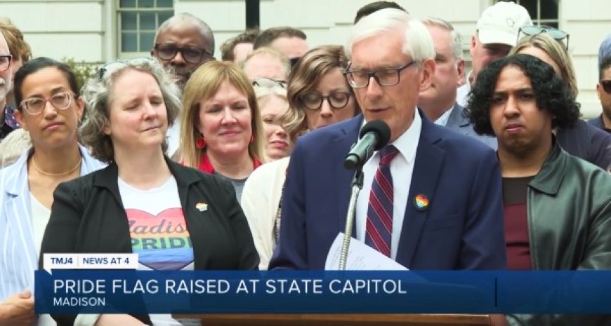 Wisconsin Gov Raises Pride Flag Over State Capitol