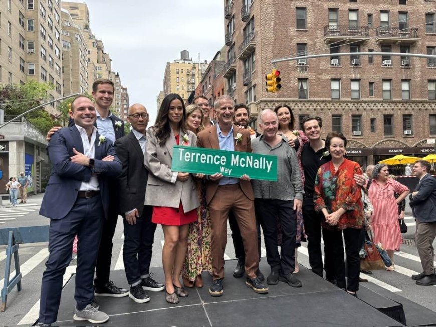Stars and neighbors come out for Terrence McNally Way