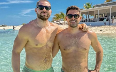Husbands Jonathan Bennett and Jaymes Vaughn are living their best life on a Caribbean cruise