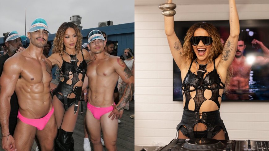 Rita Ora Sets Fire Island Ablaze With Surprise Pool Party Performance