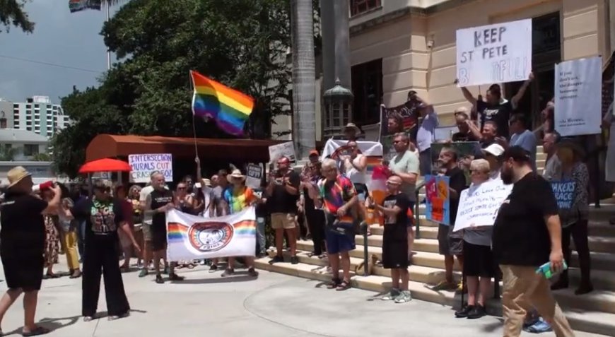 Florida City Rallies To Save Rainbow Crosswalk [VIDEO]