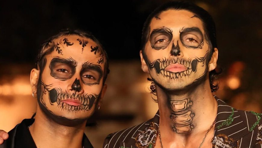 Taylor Zakhar Perez and Michael Cimino Look Eerily Stunning at Carlos Eric Lopez’s Día de Muertos Gala