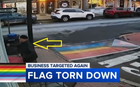 Man Charged With Ripping Down PA Shop’s Rainbow Flag: “Call 1-800-Who Cares, No Gay People” [VIDEO]