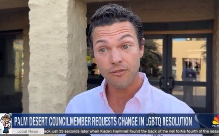 Palm Springs Neighbor City May Drop Pride Recognition