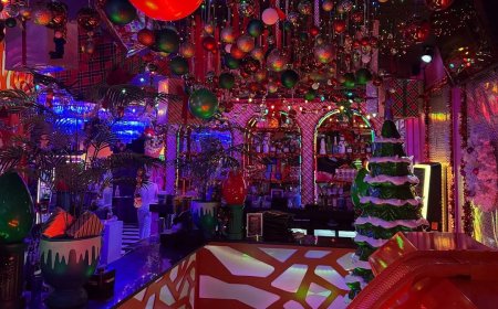 How this LGBTQ+ couple transformed their Dallas gay bar into a winter wonderland