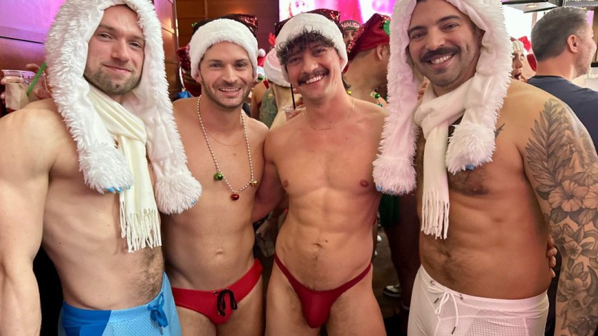 Check out the photos from Chicago’s Santa Speedo Run 2025